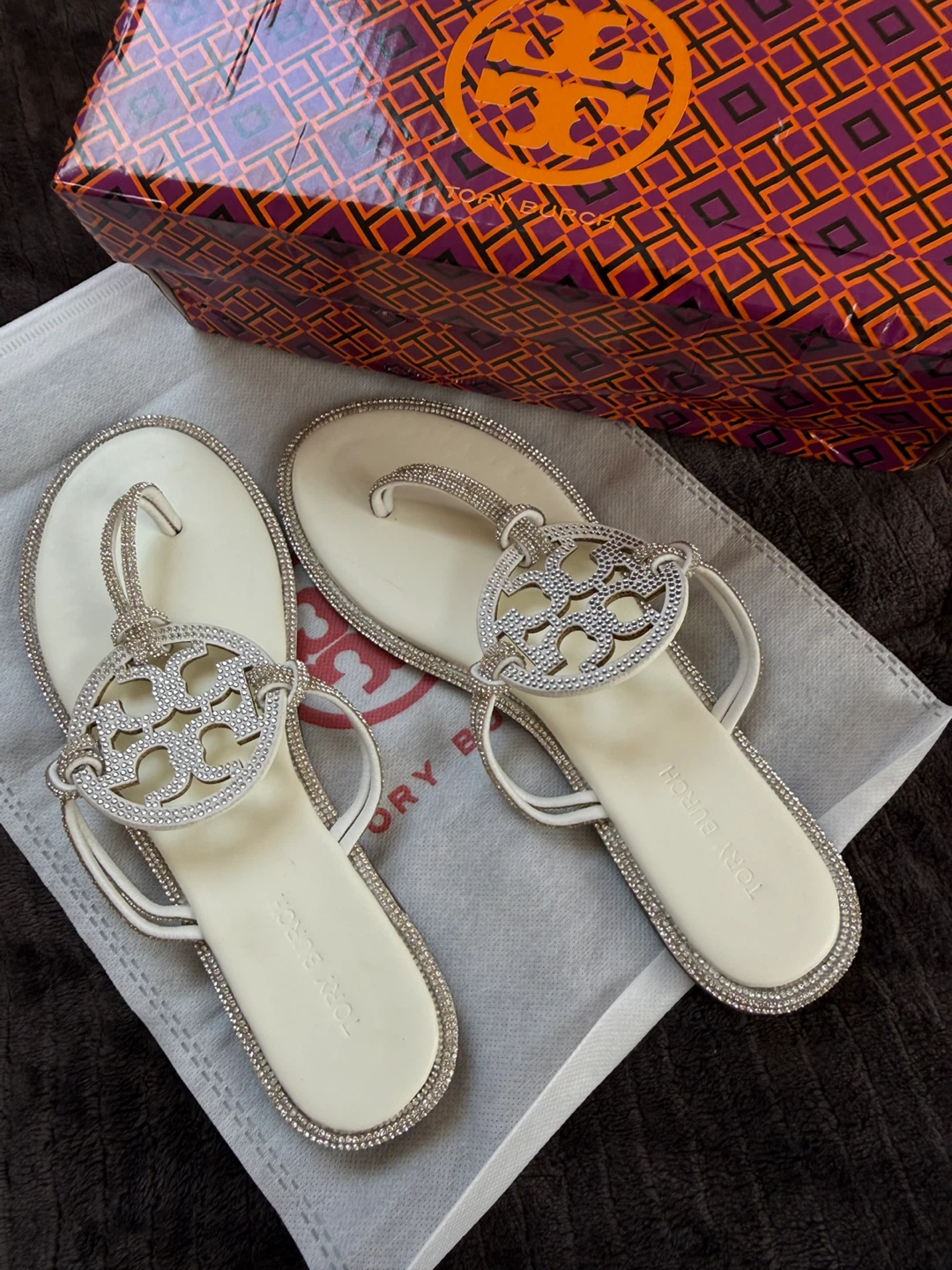 Tory Burch with rhinestones