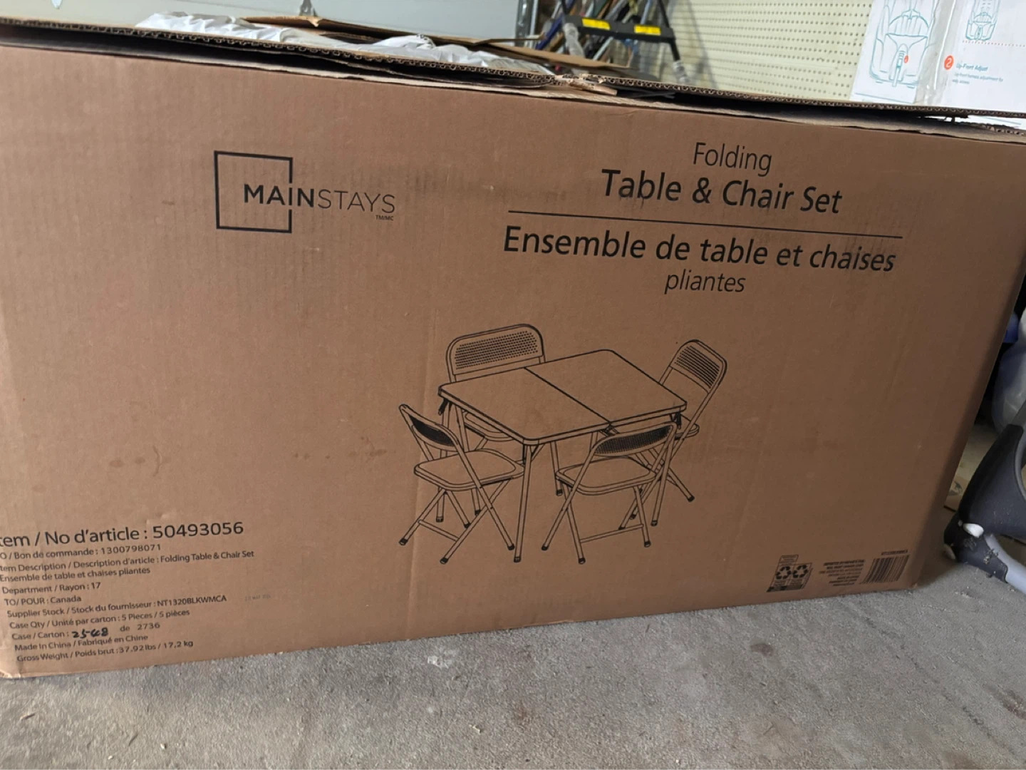 Mainstays Folding Table & Chair Set