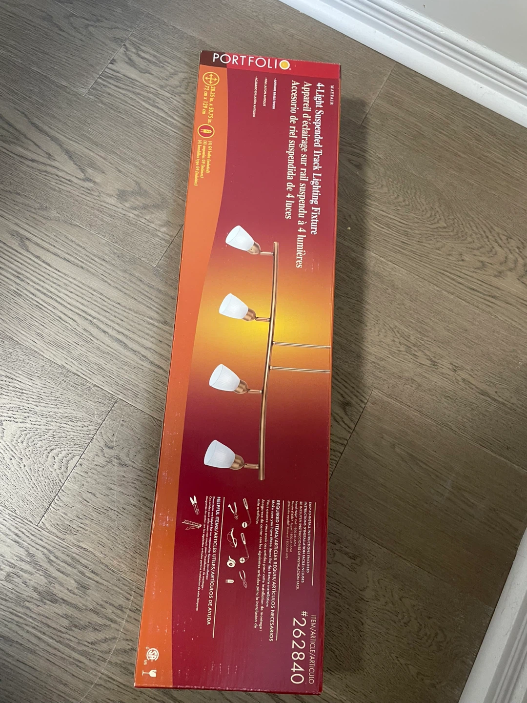 Portfolio 4-Light Suspended Track Lighting Fixture
