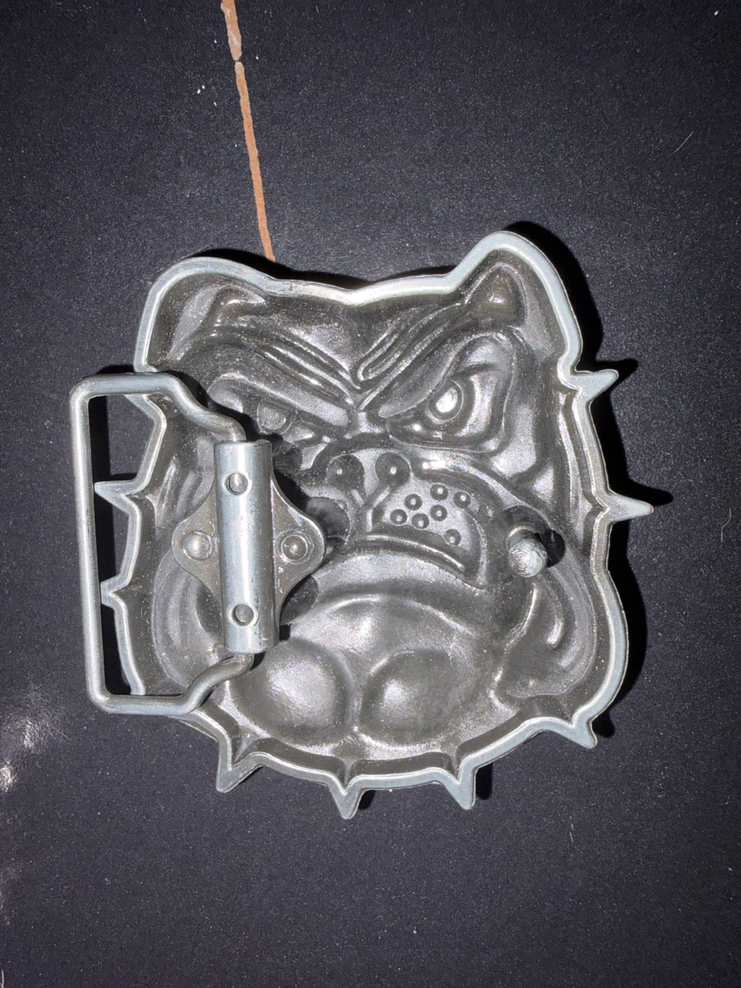 Skeleton Hand and Bulldog Belt Buckles - photo 2