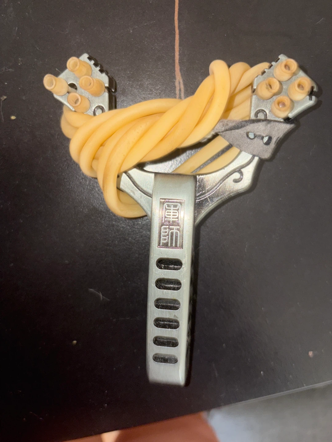 Metal Slingshot with Rubber Bands - photo 2
