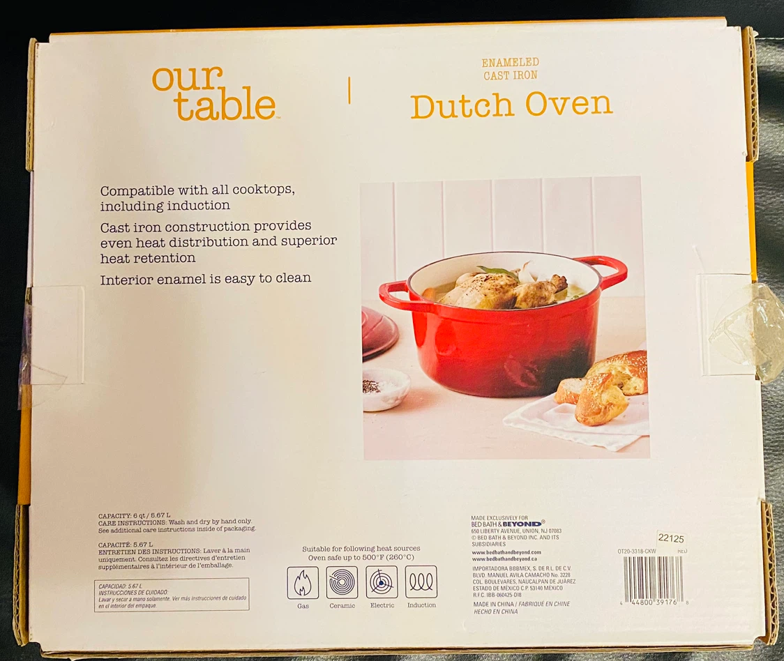 🍲 New Cast Iron Dutch Oven –Dune Finish | Heat Retention - photo 2