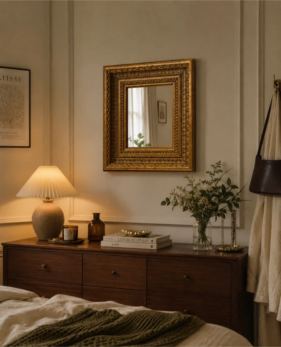 Gold Ornate Framed Mirror