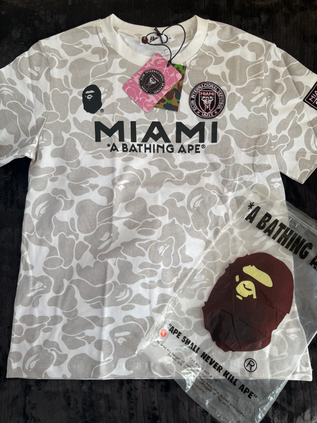 A Bathing Ape X Miami BAPE FC Jersey