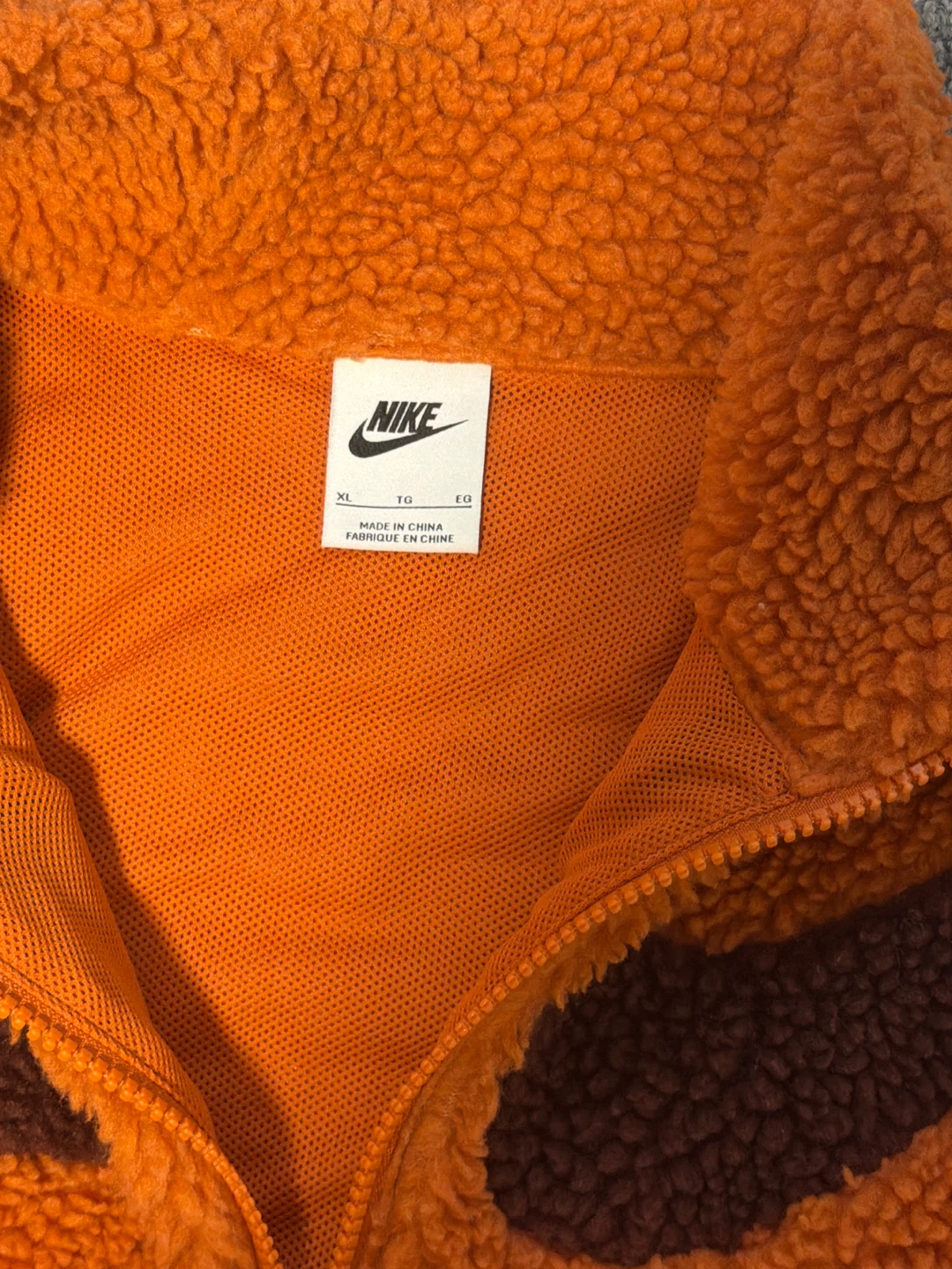 Nike Sherpa Fleece Vest Orange XL - photo 2