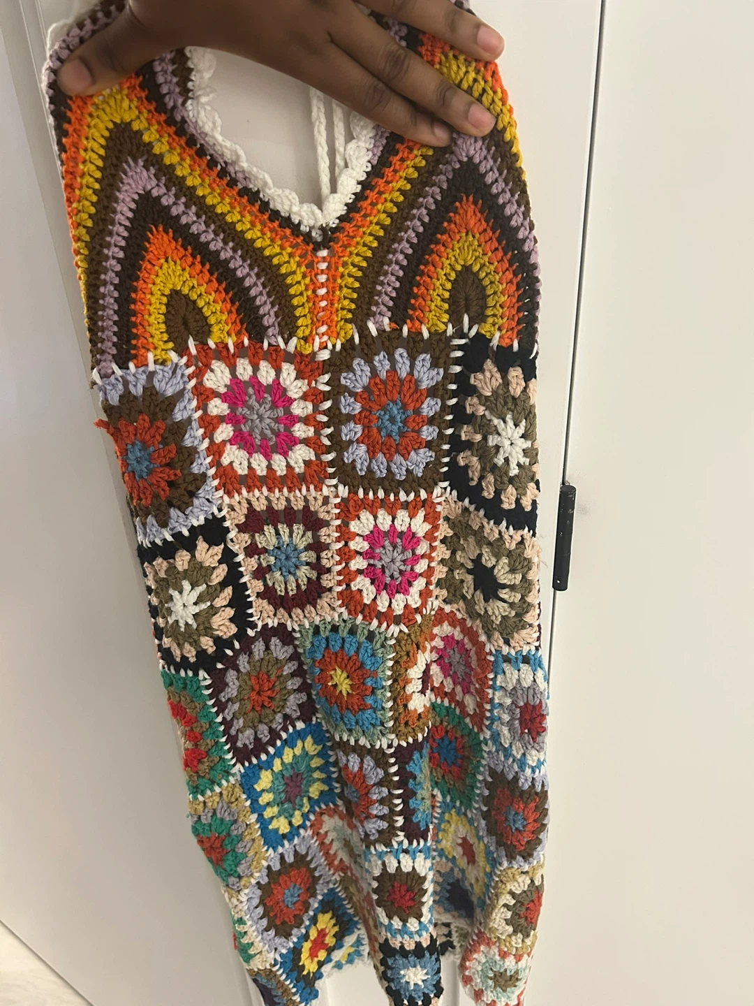 Patchwork Crochet Knitted Dress - photo 2