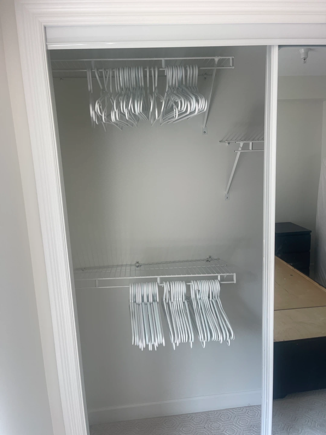 White Plastic Hangers - Bulk Lot