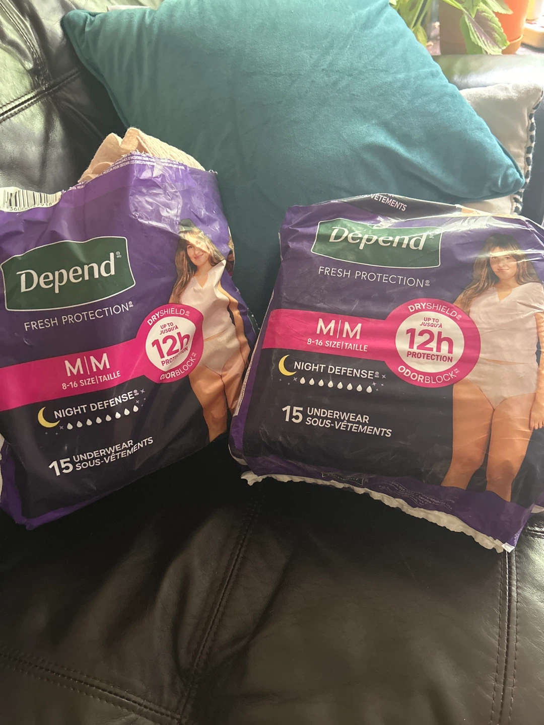 Depend Fresh Protection Night Defense Underwear - 2 x 15 count
