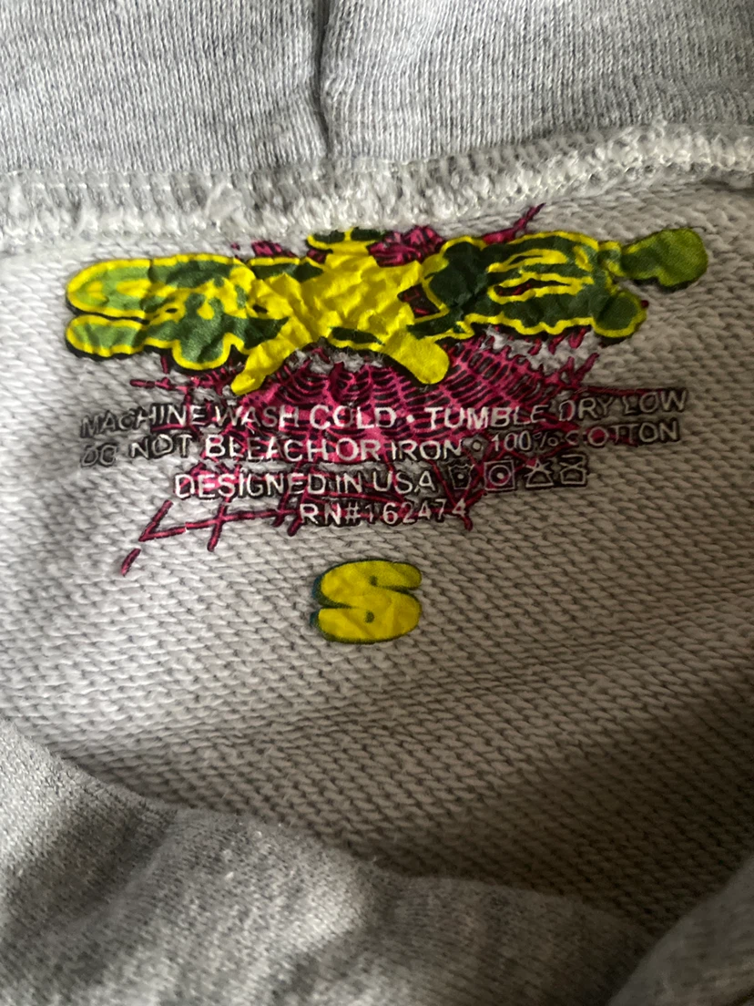 Grey spider hoodie size s - photo 3