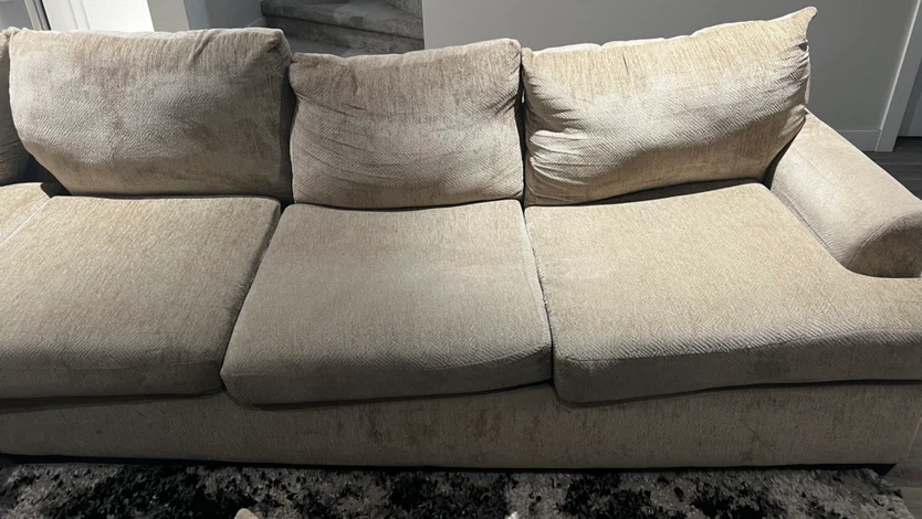 Beige sectional sofa