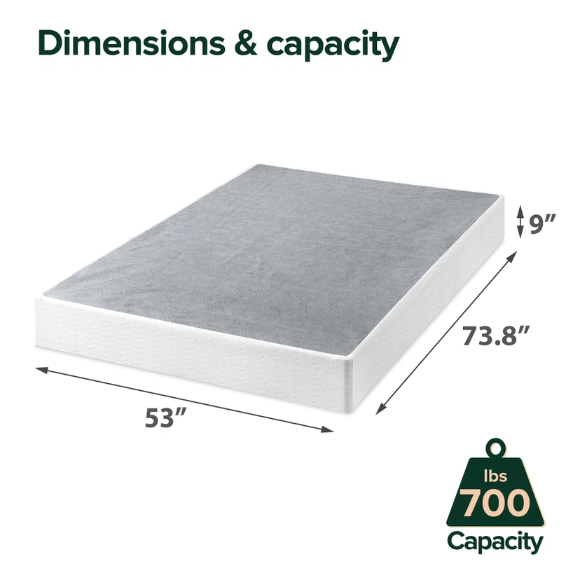 Zinus Full Size Box Spring – 9 Inch - photo 2