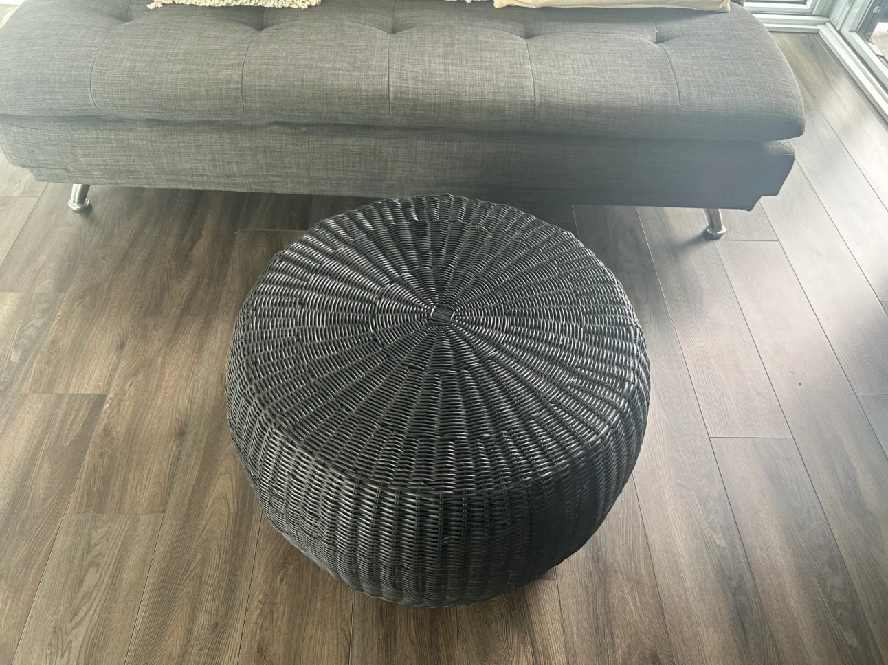 Round Wicker coffee table