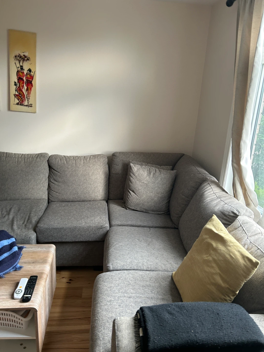 Grey Sectional Couch 6 seater