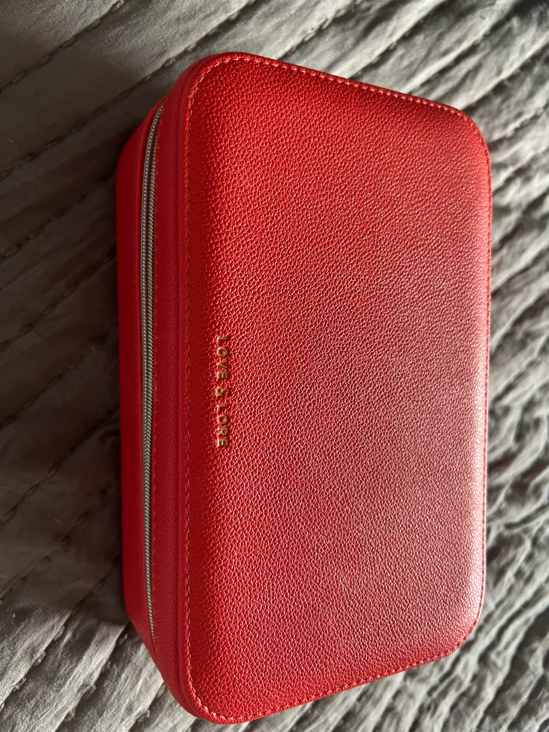 Love & Lore Red Jewellery Travel Case
