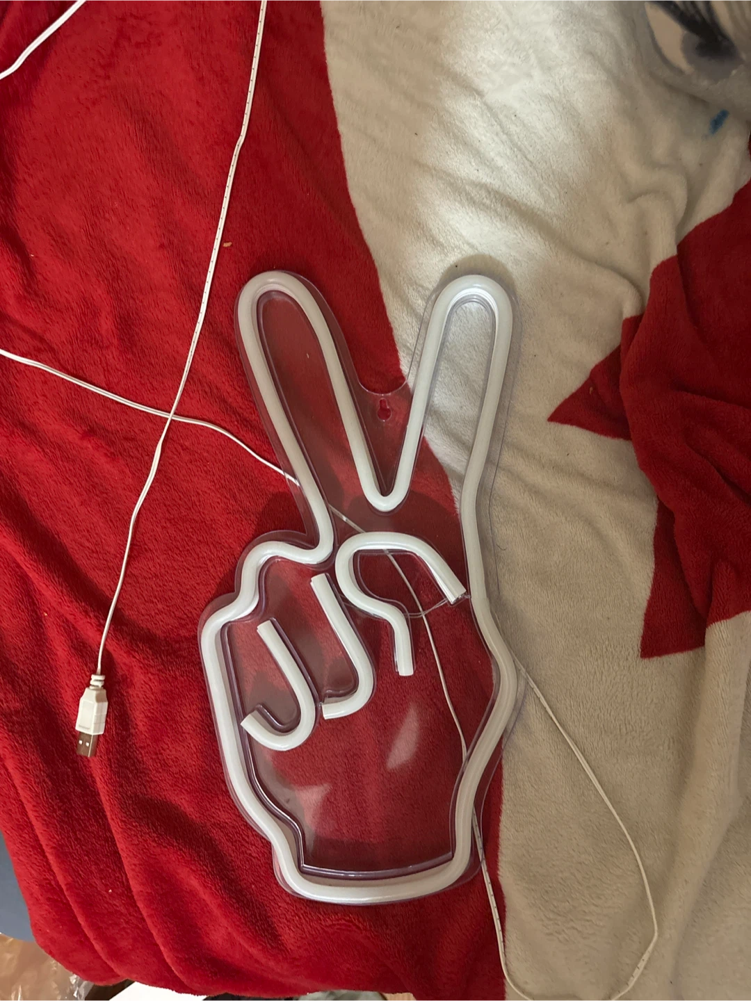 Peace Sign LED Neon Light