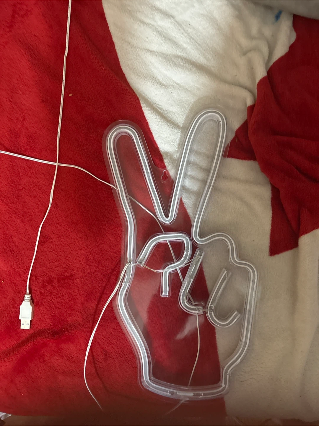 Peace Sign LED Neon Light - photo 2