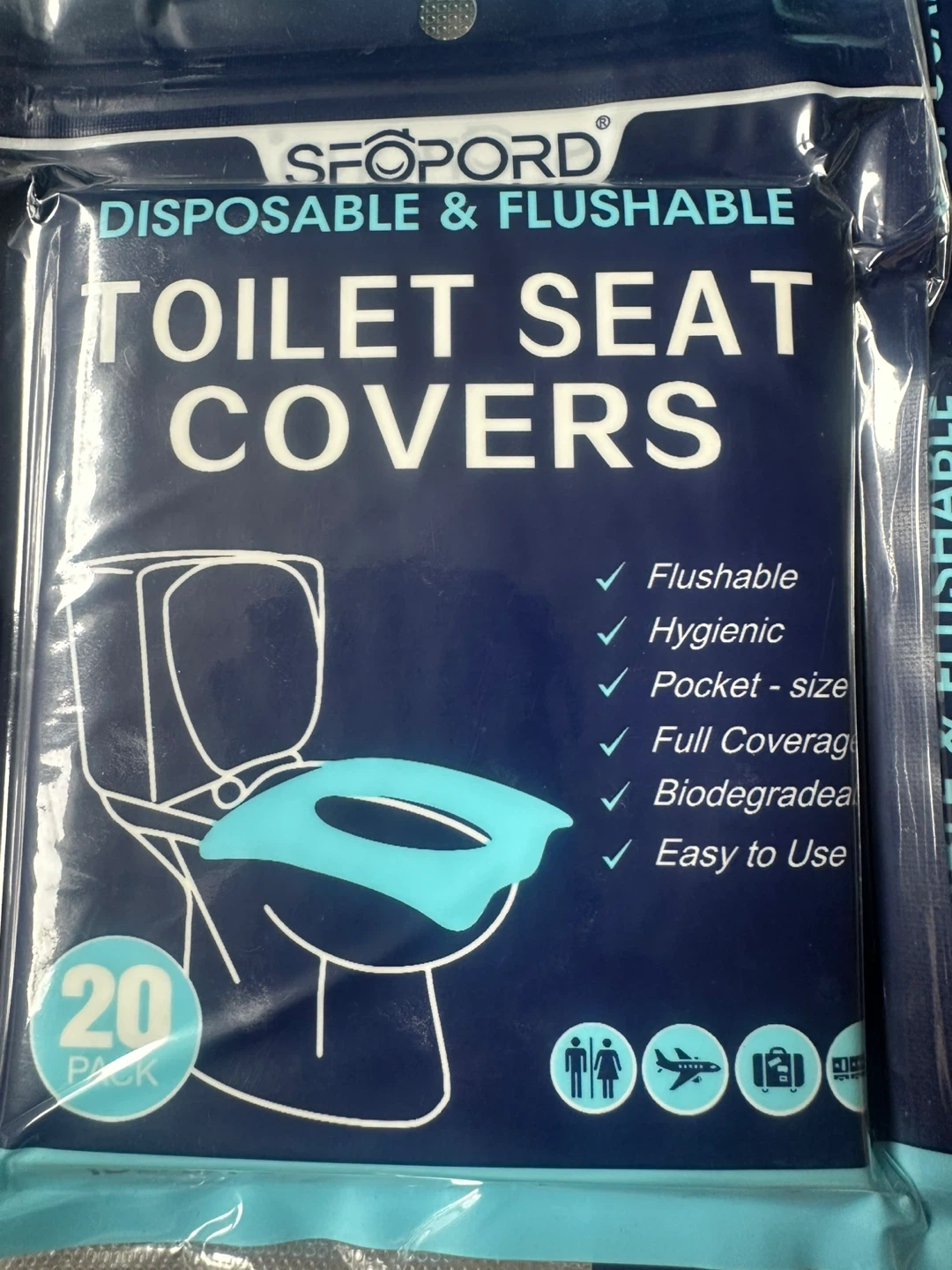 100 Disposable & Flushable Toilet Seat Covers 5x20 pack