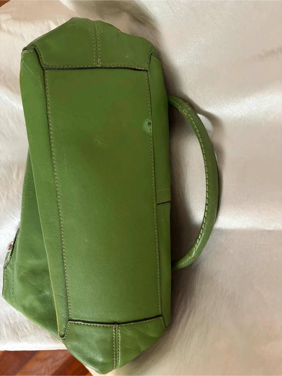 Green Leather Coach Shoulder Bag - photo 5