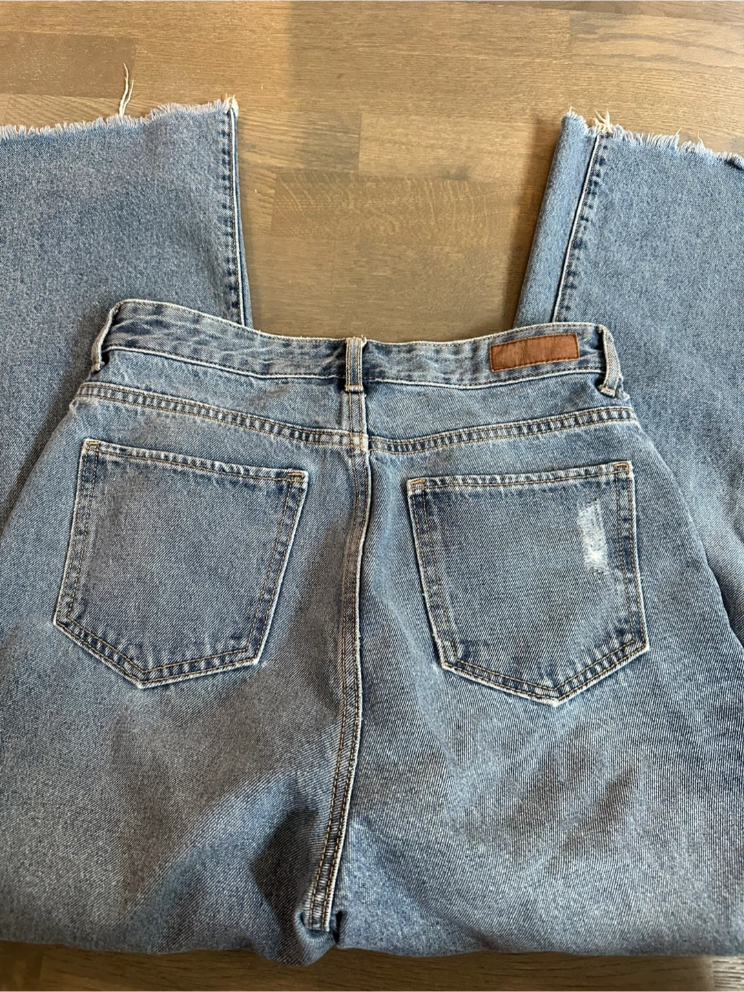 🇰🇷SPAO Wide Leg Jeans with Rips - photo 3