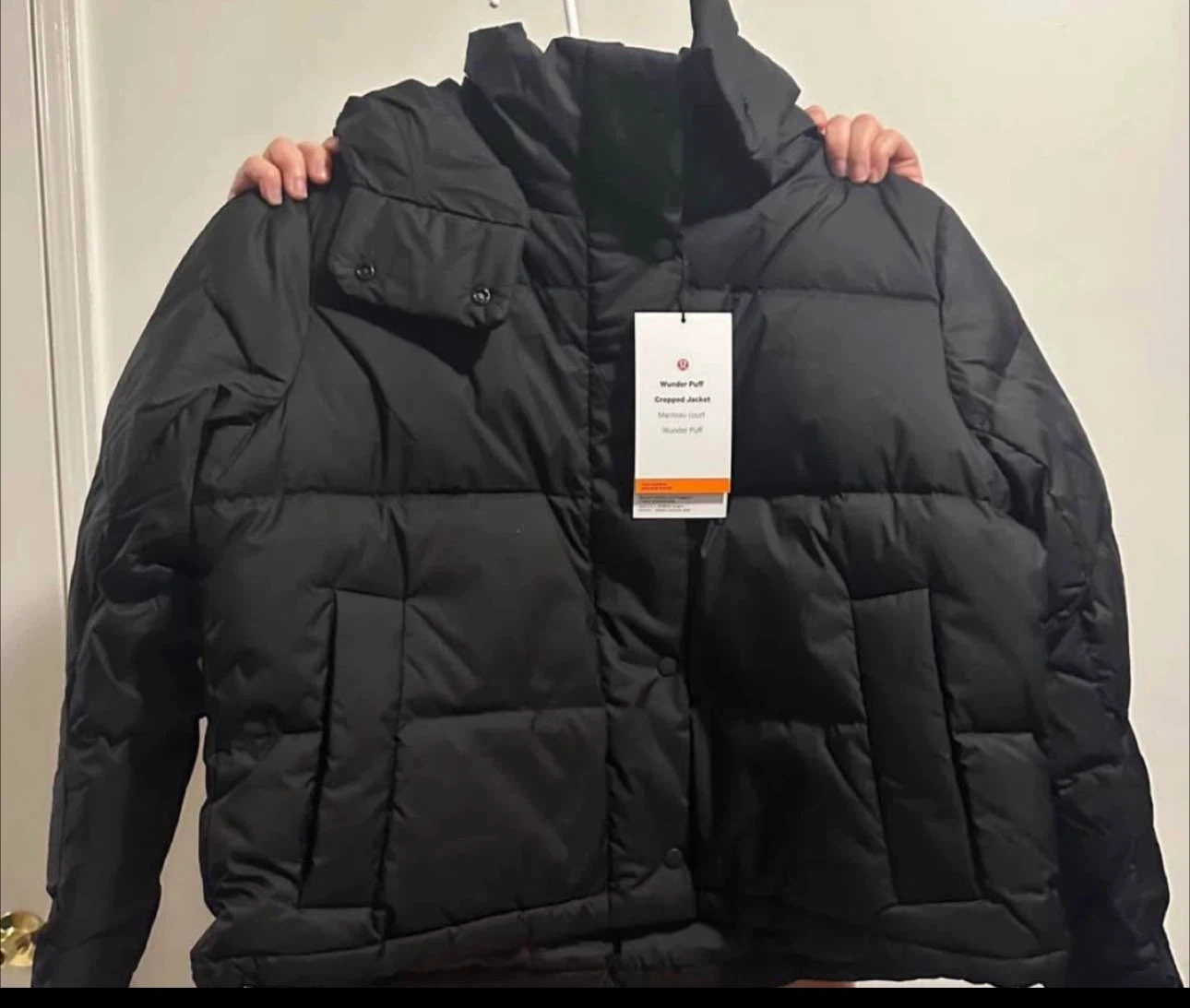 Lululemon Wunder Puff Cropped Jacket Black Size 10 - photo 3