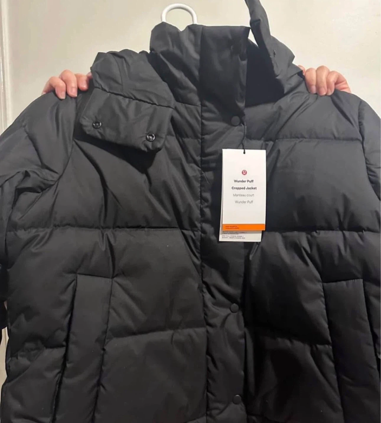 Lululemon Wunder Puff Cropped Jacket Black Size 10 - photo 5