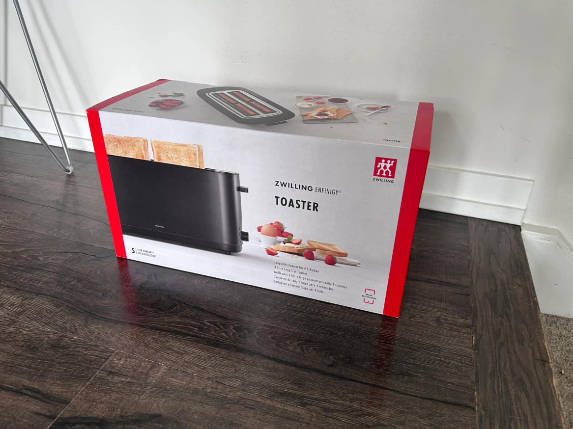 ZWILLING ENFINIGY  |  4-Slice Long XL Toaster  |  Black