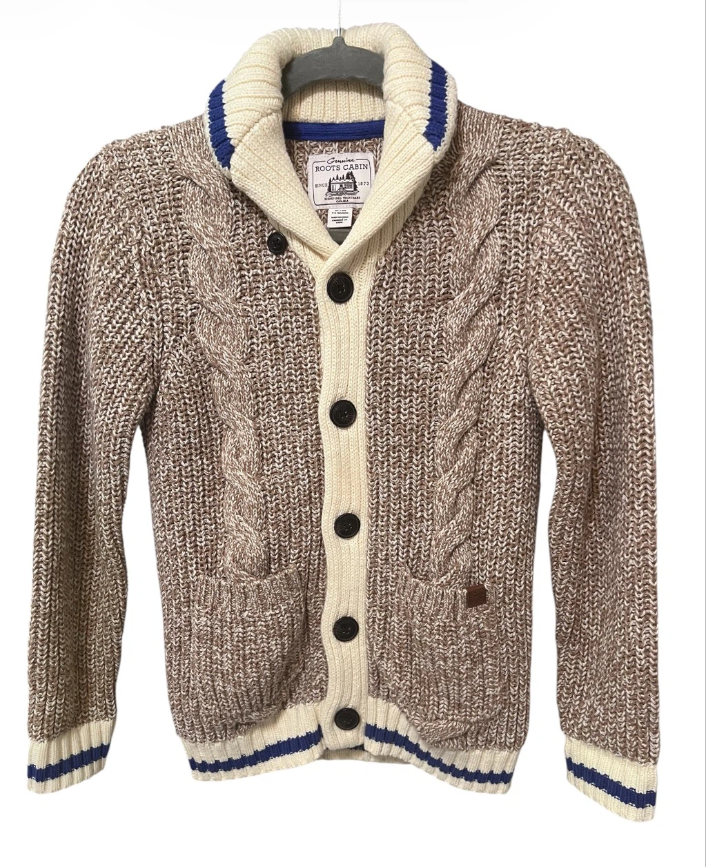 Rare Roots Cabin Knit Cardigan Sweater – Kids Medium (7–8 Years)