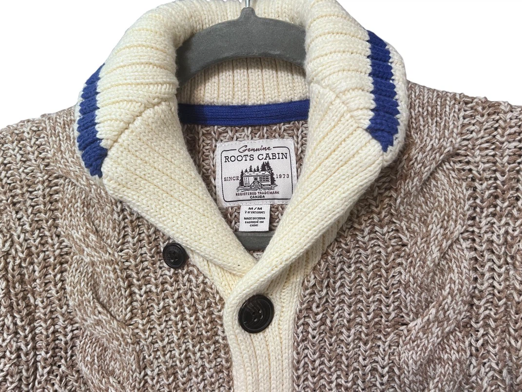 Rare Roots Cabin Knit Cardigan Sweater – Kids Medium (7–8 Years) - photo 2