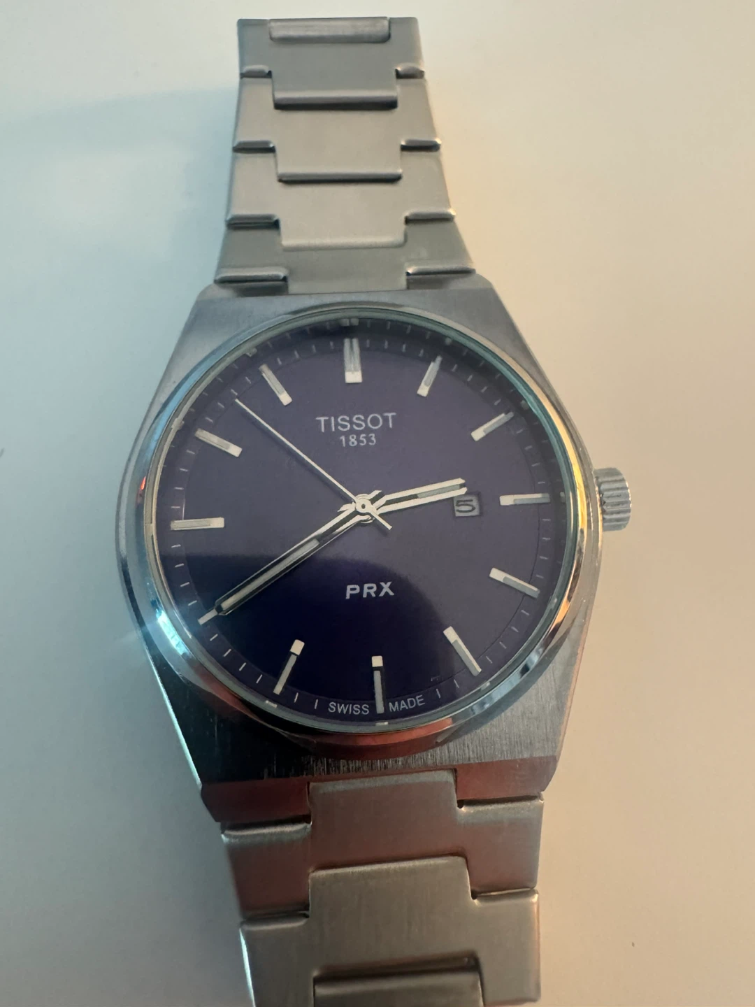 Tissot PRX Blue Dial Stainless Steel Watch