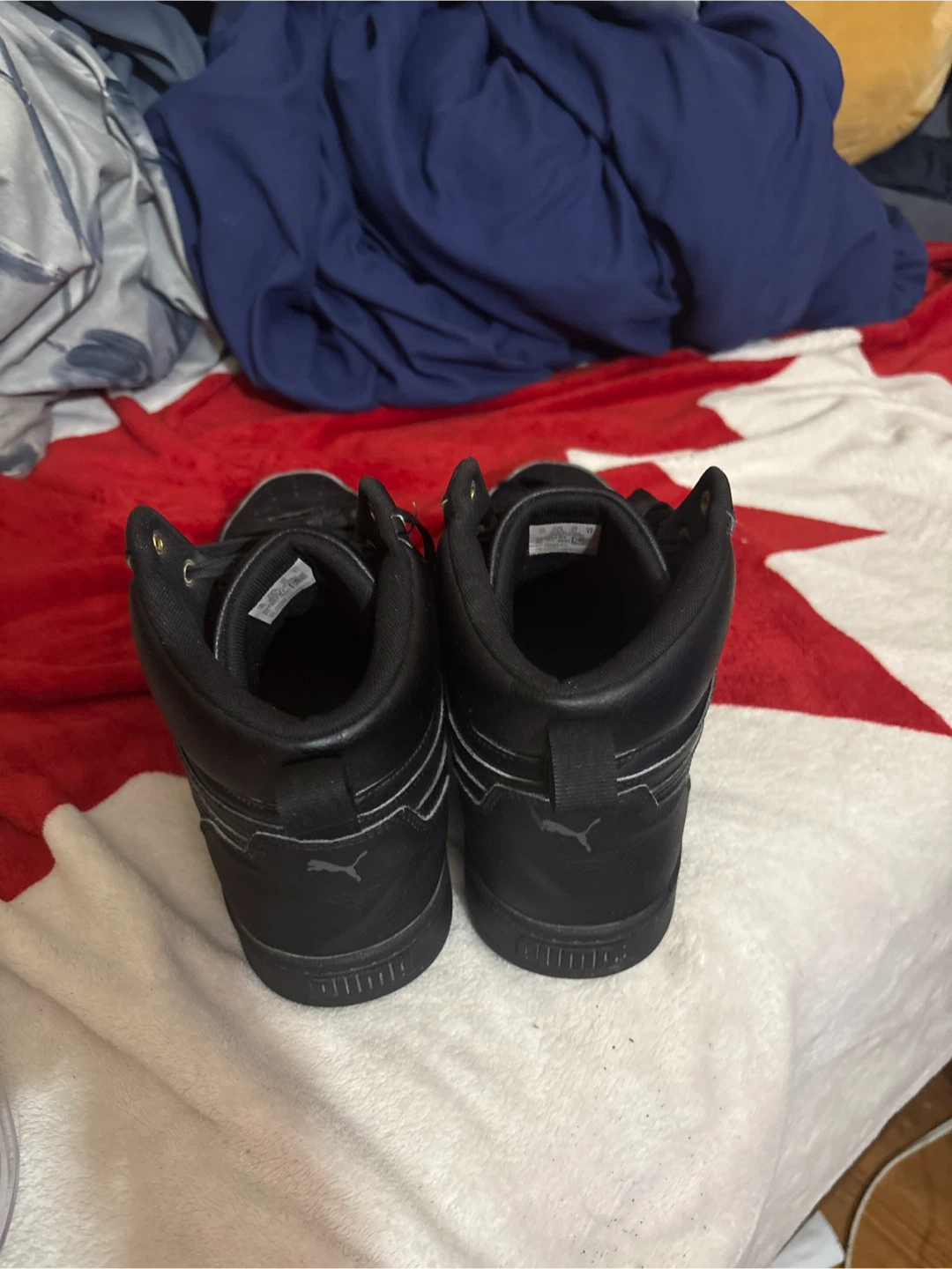 Size 11 Black Puma High-Top Sneakers - photo 2