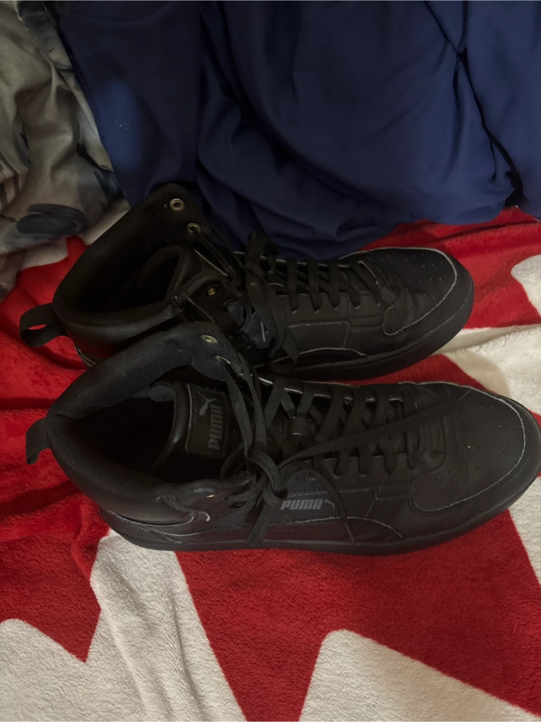 Size 11 Black Puma High-Top Sneakers - photo 4