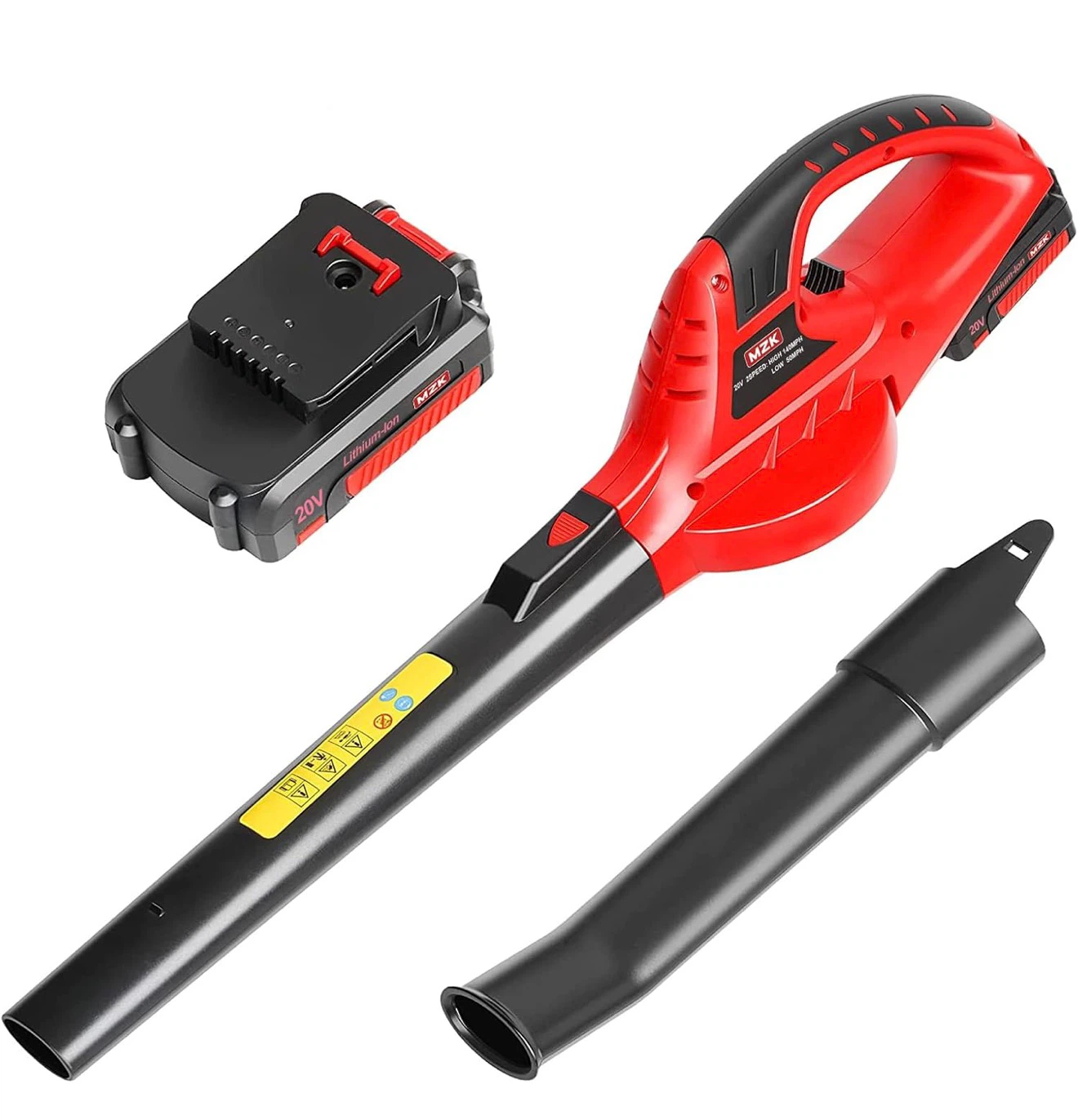 MZK Cordless Leaf Blower,20V Battery Powered Leaf Blower