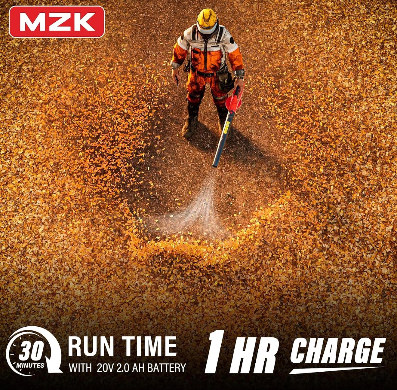 MZK Cordless Leaf Blower,20V Battery Powered Leaf Blower - photo 2