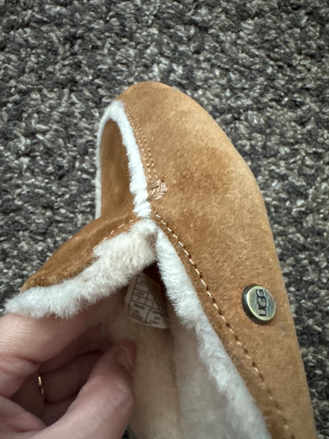 UGG Australia Brown Suede Sheepskin Slippers - photo 3