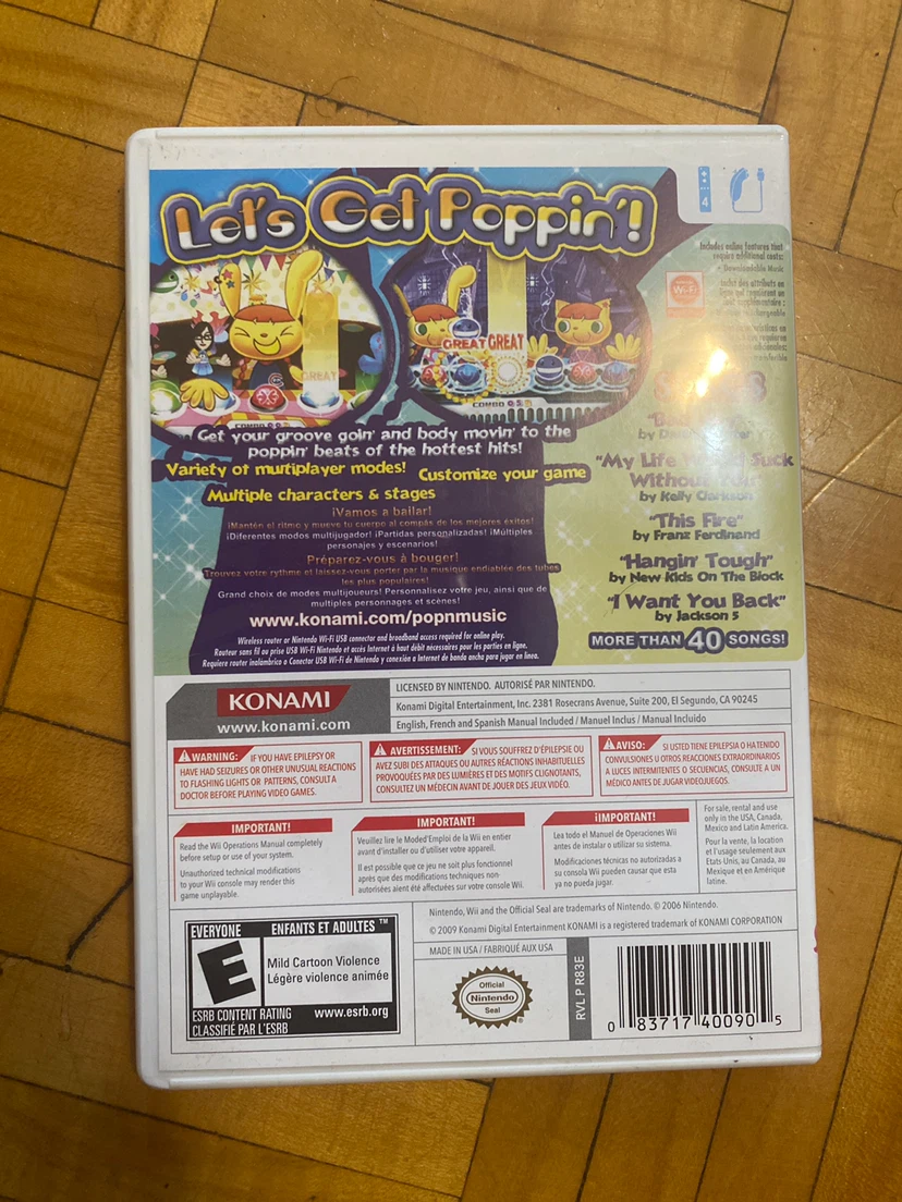Pop'n Music Wii Video Game - photo 3