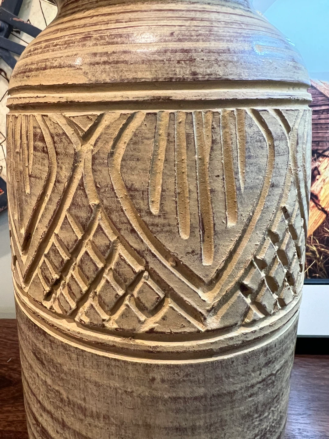 Vintage Style Earthy Terracotta Pottery Vase - photo 2