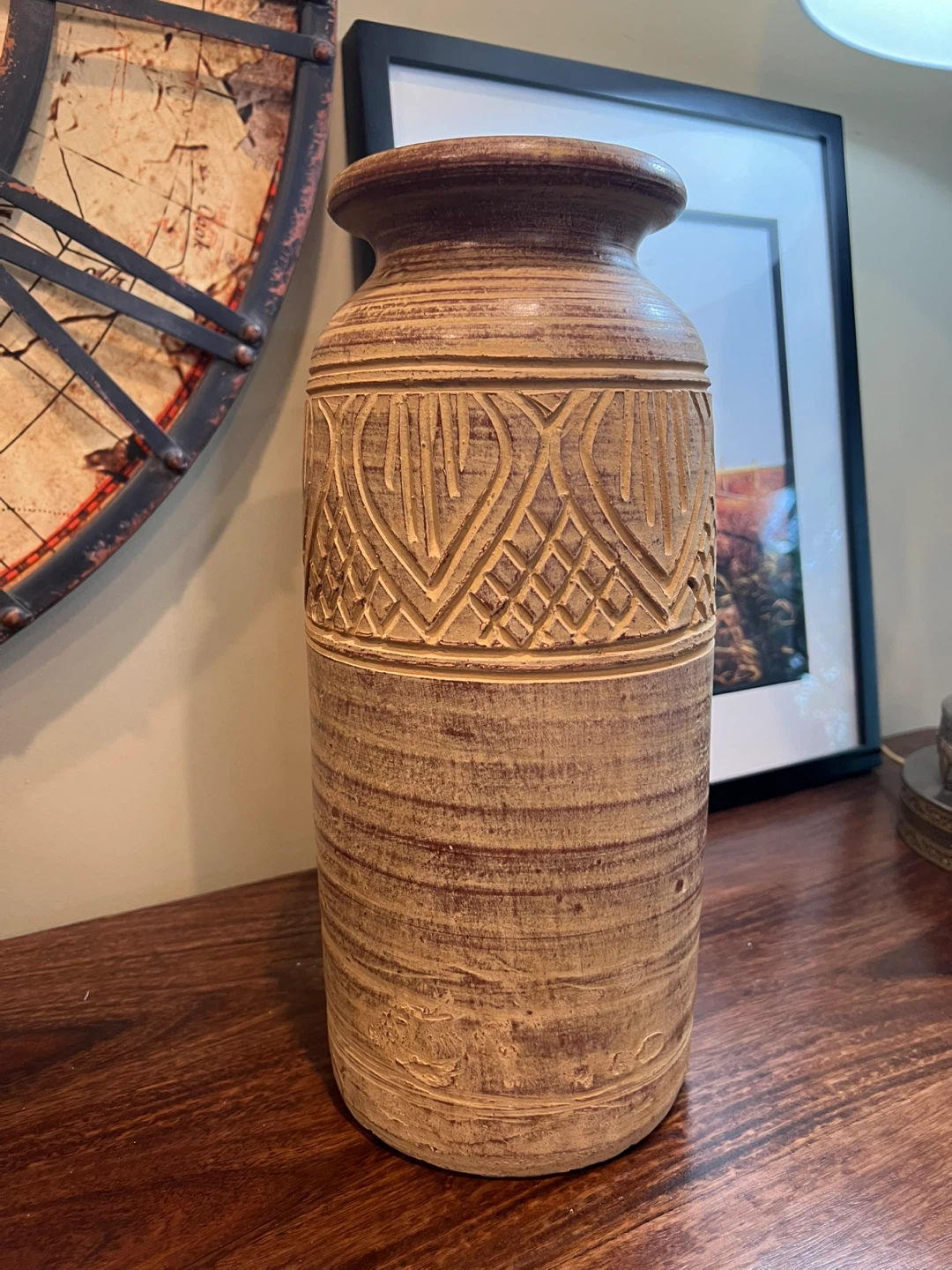 Vintage Style Earthy Terracotta Pottery Vase - photo 4