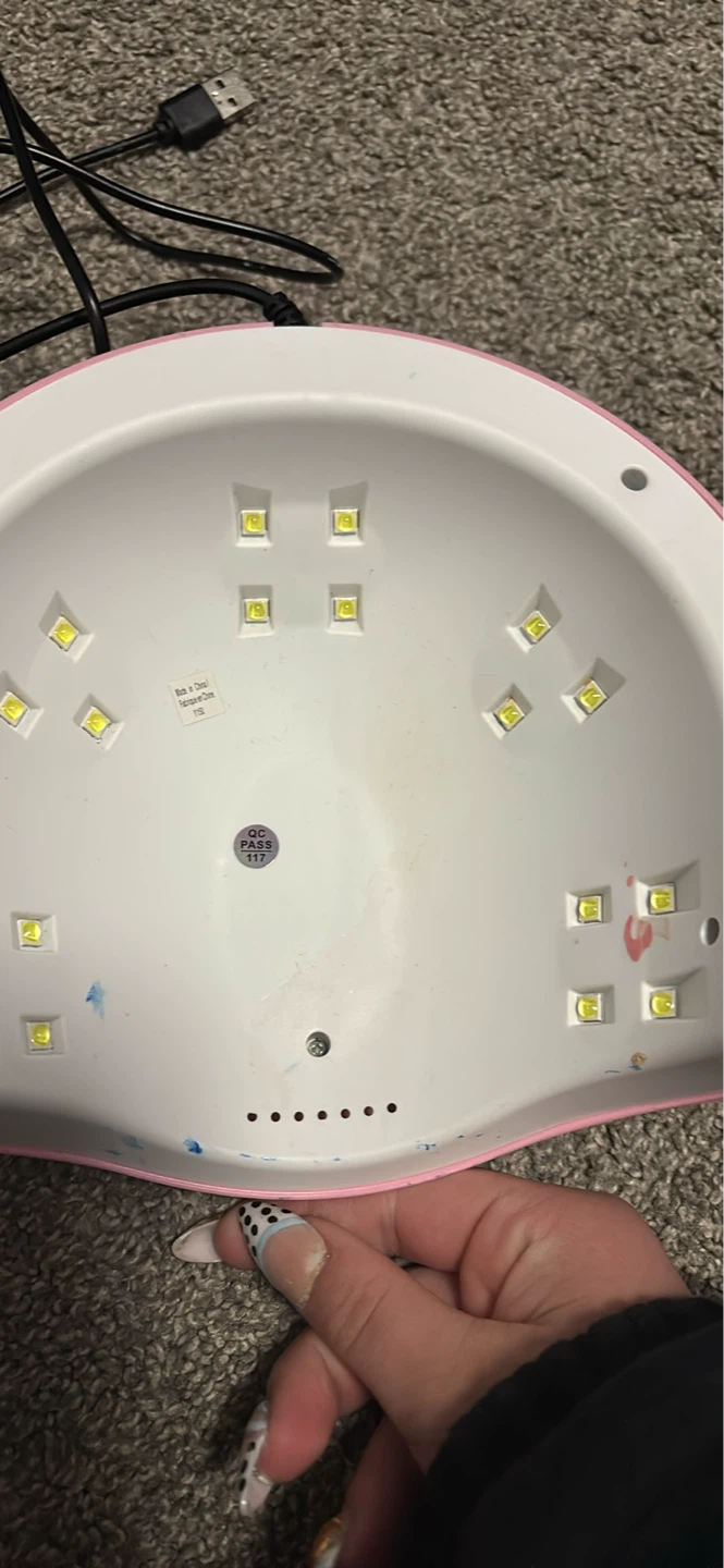 Pink UV LED Nail Lamp Dryer - photo 2