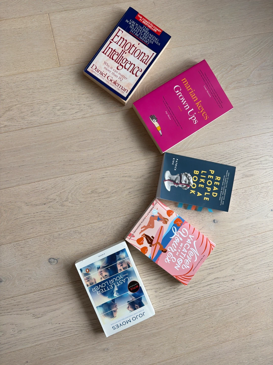 Assorted Novels: Emotional Intelligence, Grown Ups, and more