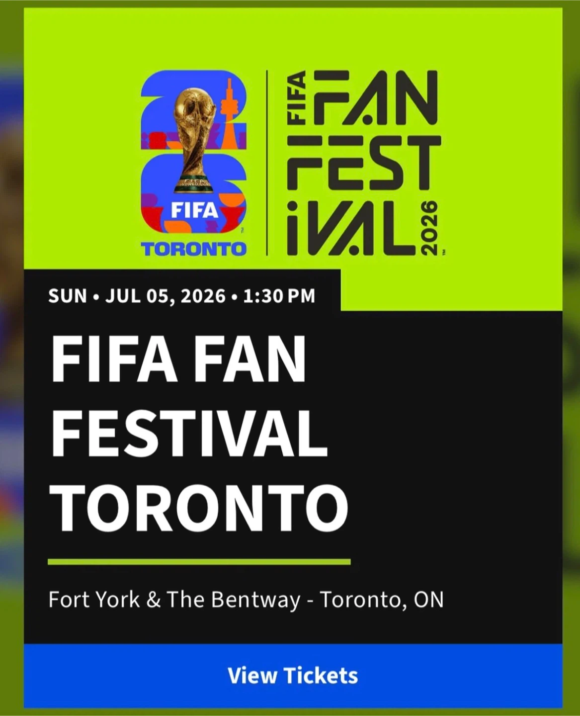 2 FOR $10 FIFA FAN FEST TICKETS JULY 5