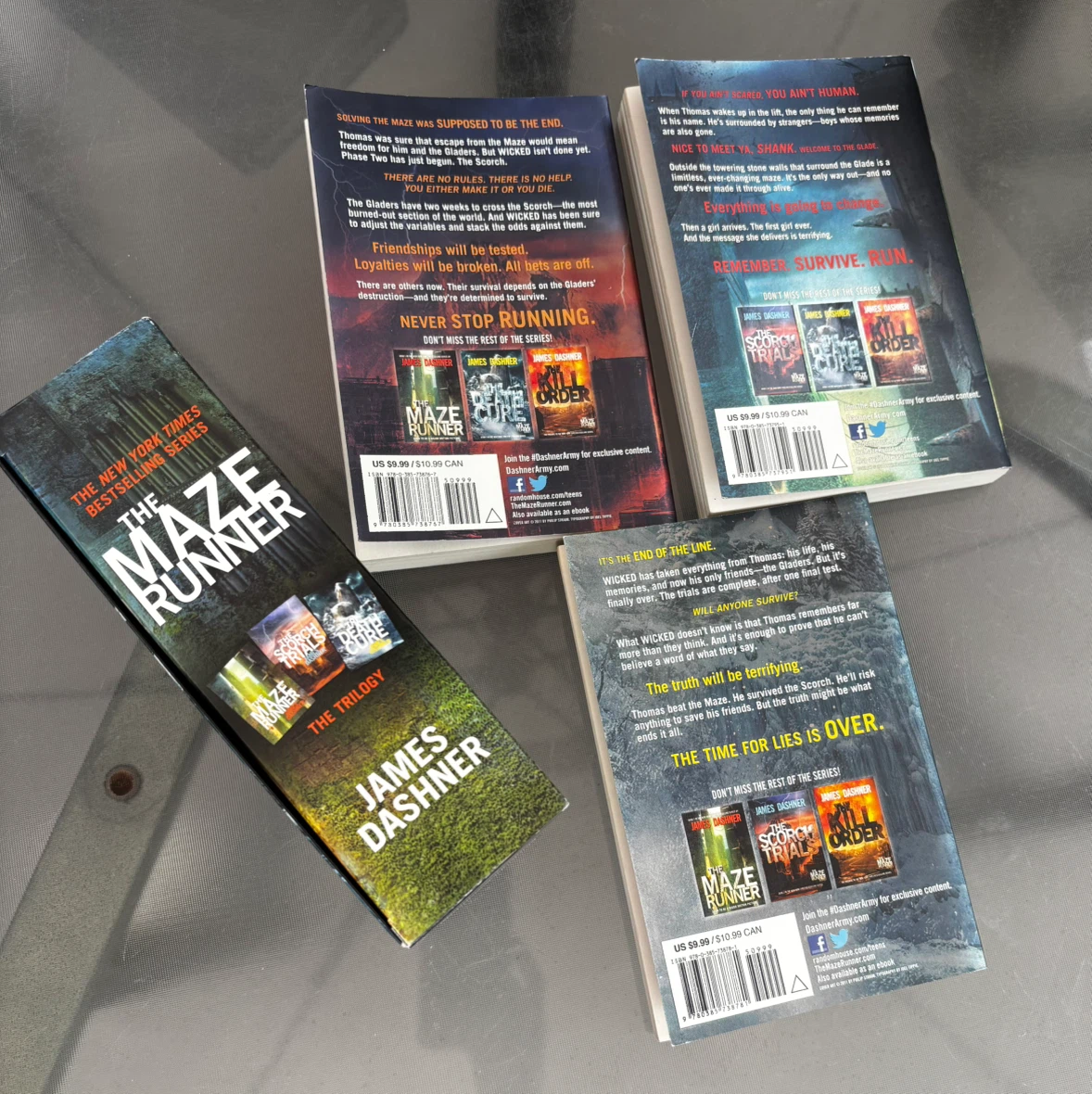 James Dashner's The Maze Runner series - paperback - photo 2