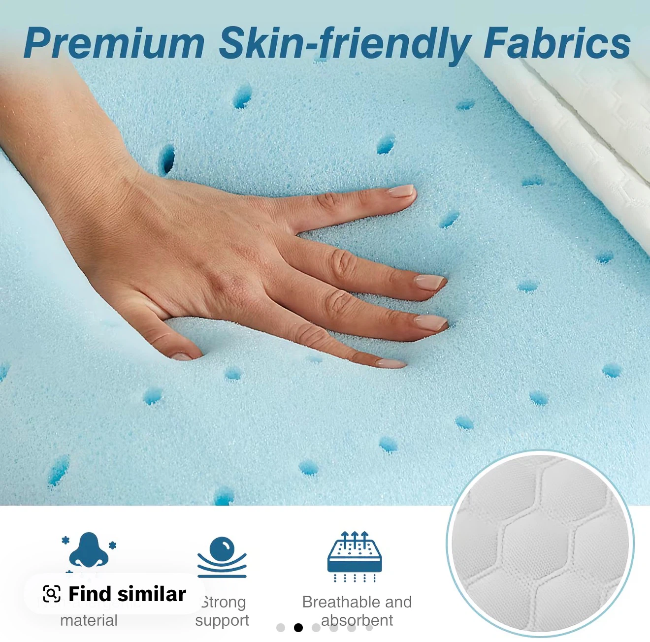 Memory Foam Pillows for Sleeping, Bed Pillow - photo 2