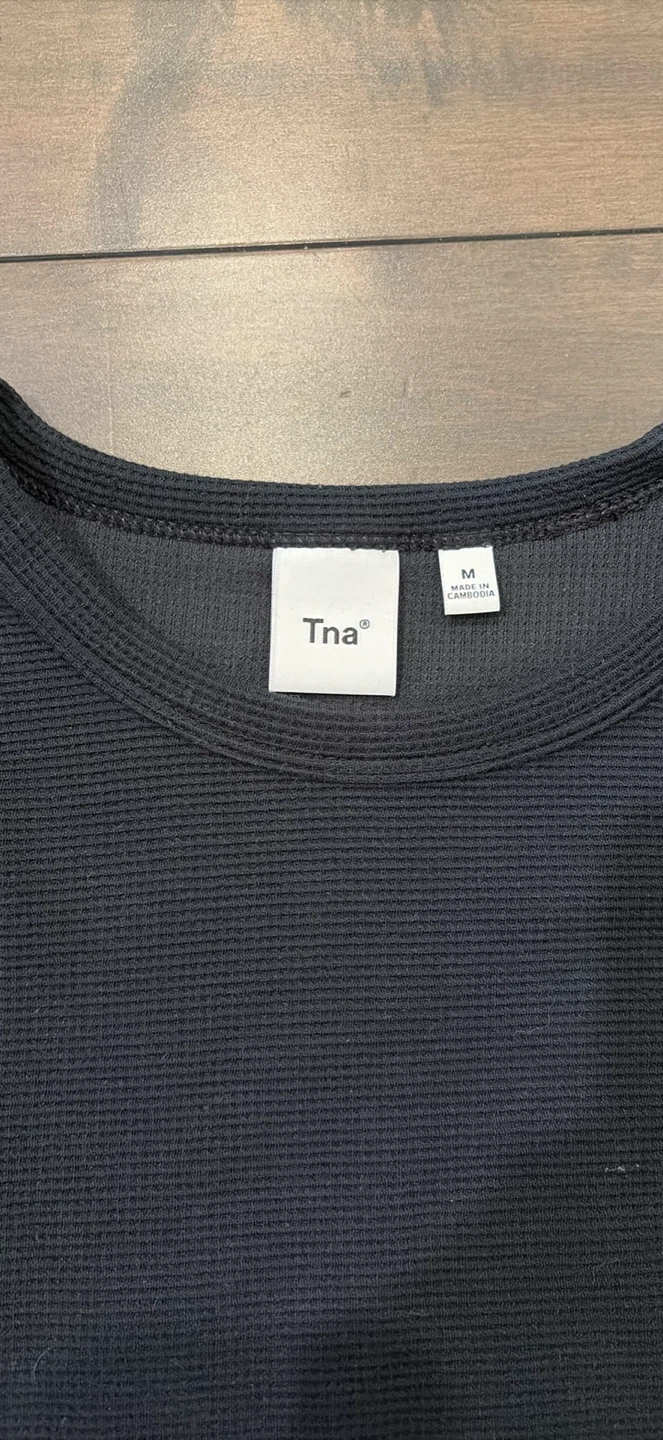TNA Black Long Sleeve Top - photo 2