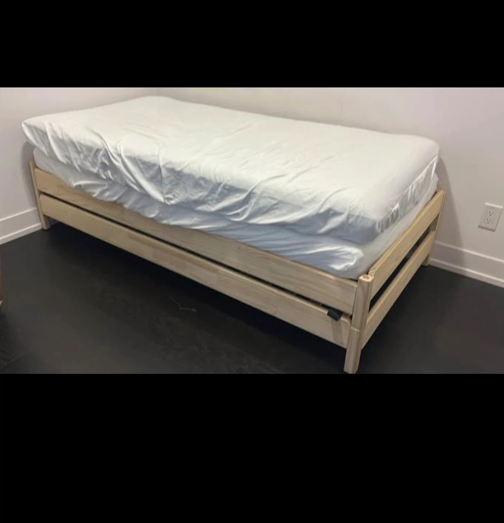 IKEA twin bed /2 with medium firm mattress - photo 2