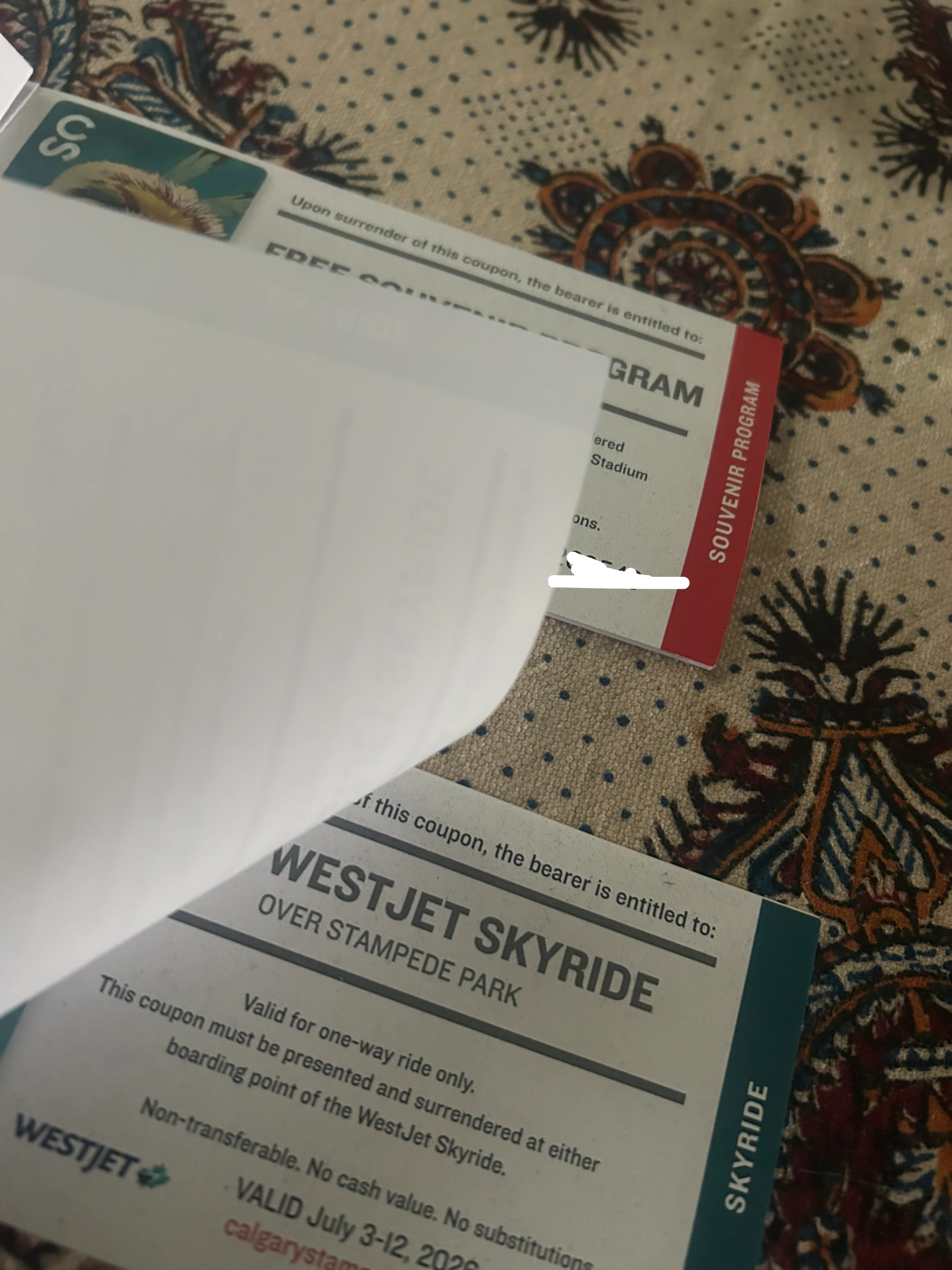 Stampede program tickets - photo 2