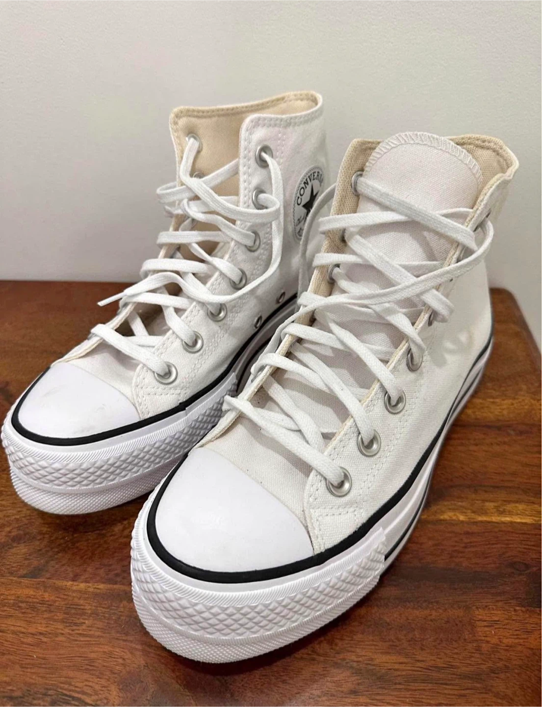 Converse Chuck Taylor All Star Platform High Top Sneakers White