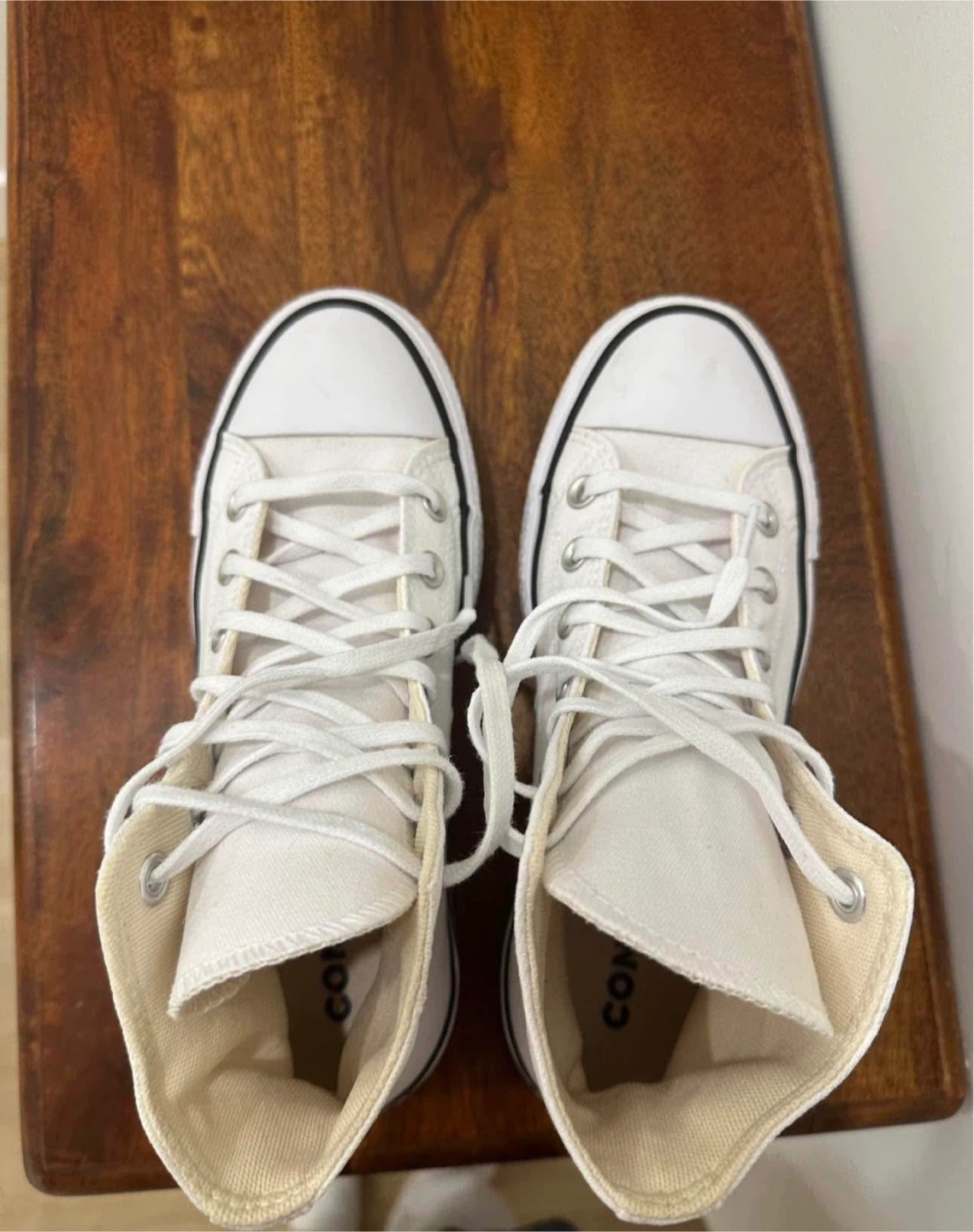 Converse Chuck Taylor All Star Platform High Top Sneakers White - photo 2