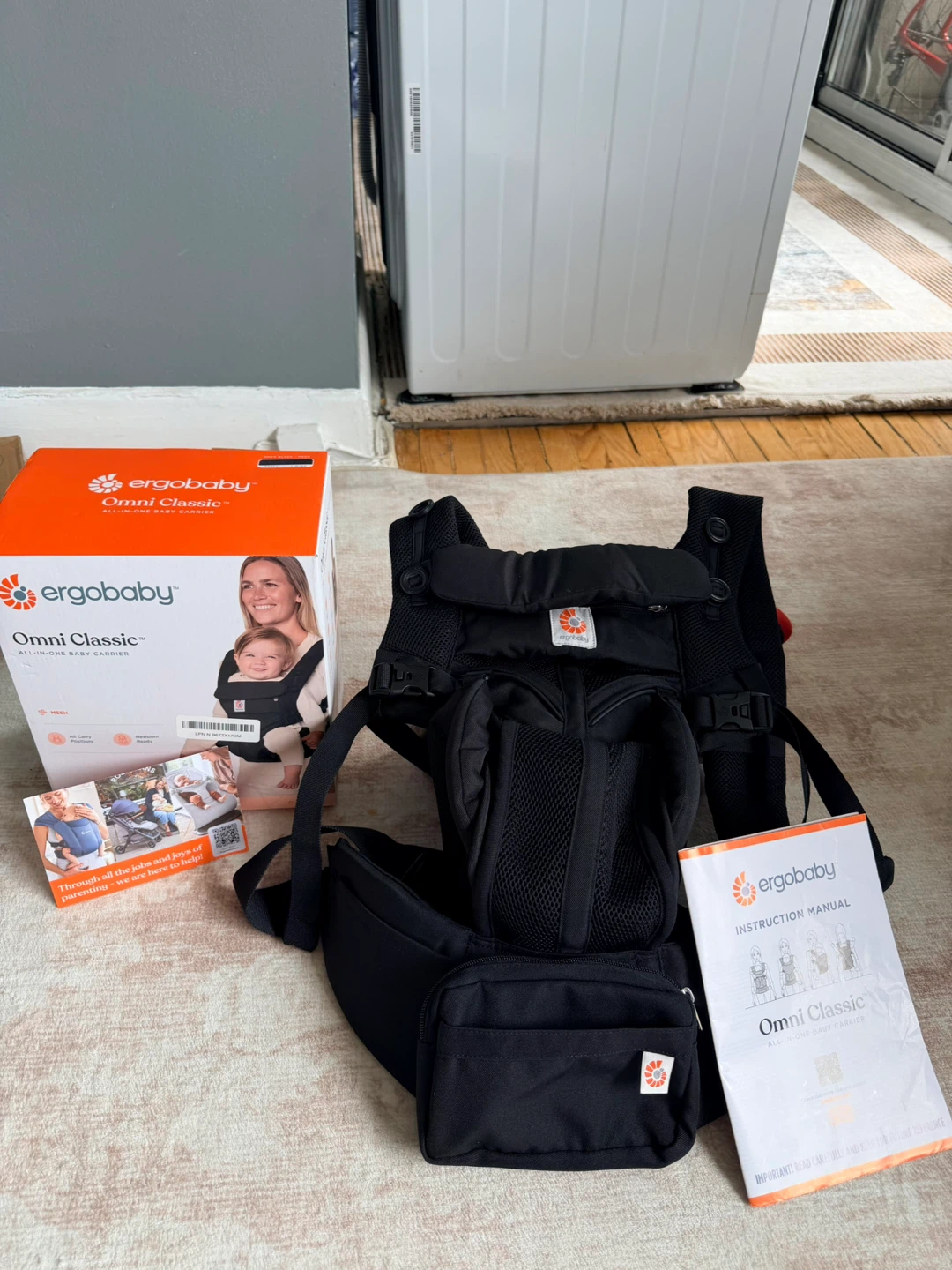 Ergobaby Omni Classic All-in-One Baby Carrier - Pure Black - photo 2