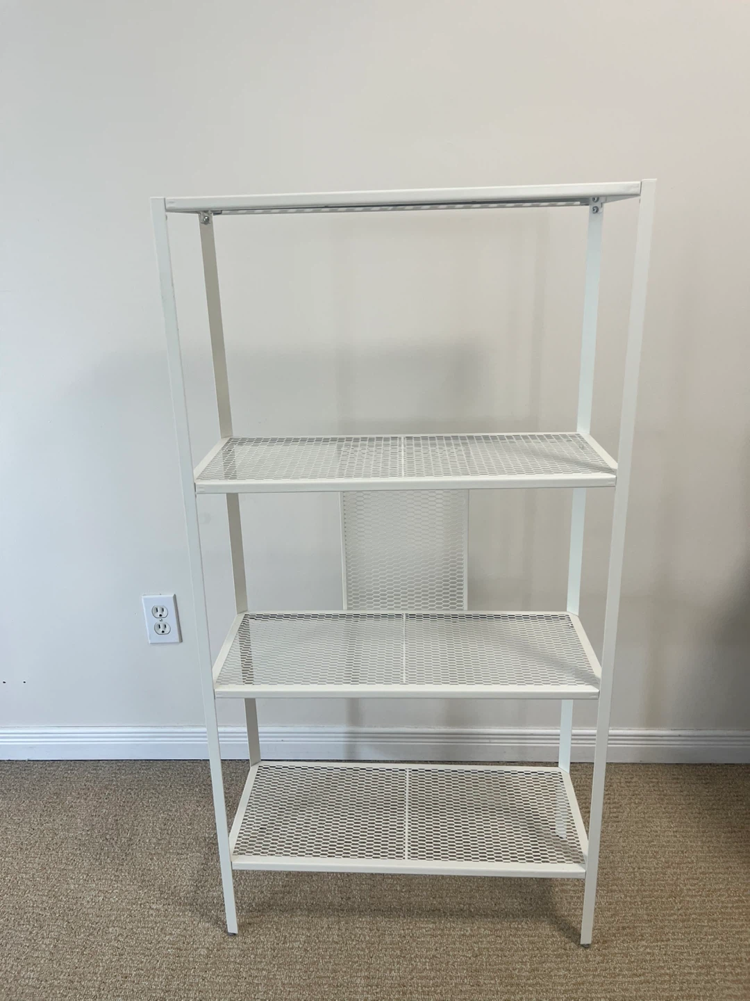 Ikea Baggebo White Metal Shelf Unit - photo 2