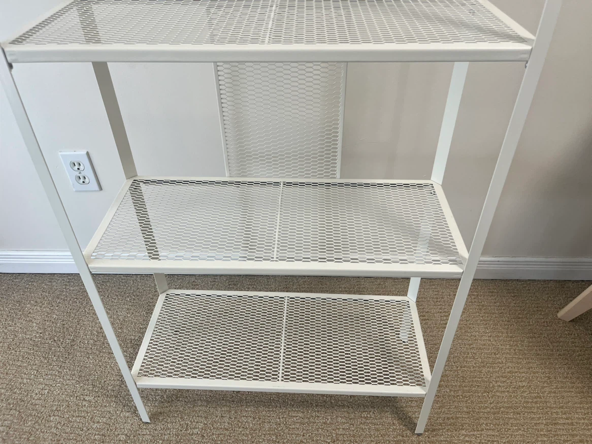 Ikea Baggebo White Metal Shelf Unit - photo 3